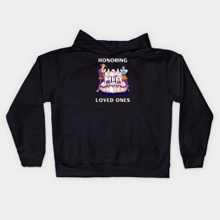 Honoring Loved Ones, Dia de los Muertos, family Kids Hoodie